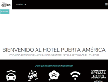 Tablet Screenshot of hotelpuertamerica.com